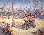 Luce, Maximilien The Pile Drivers china oil painting artist